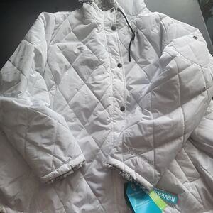 Woman's Plus Size Free County Lined Puffer Coat With Hood Size 3X